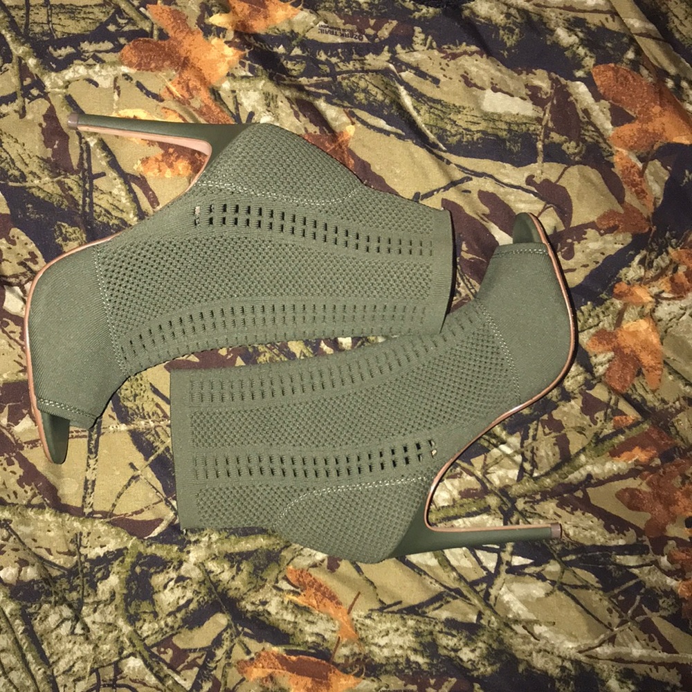 Green sock Booties